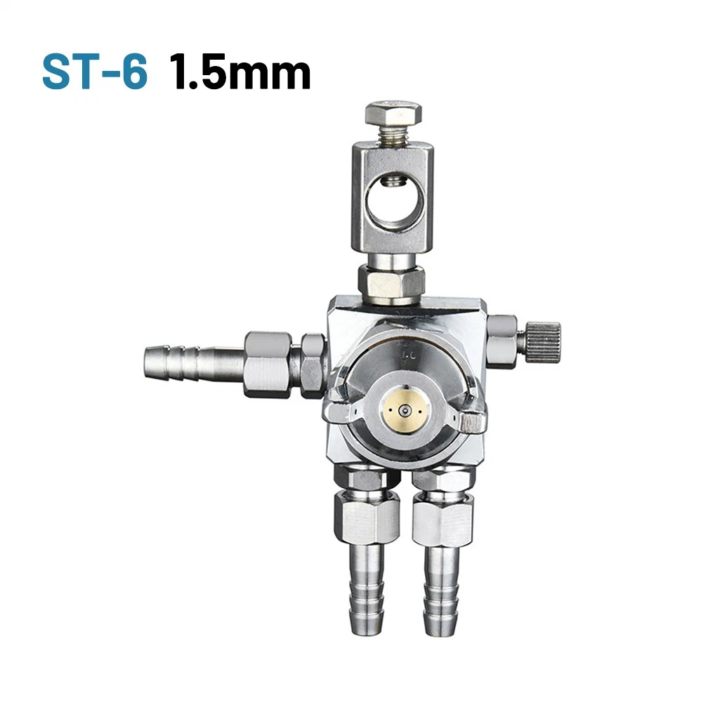 St-6 Wave Soldering Nozzle Mini Automatic Spray Gun Nozzle Casting Painting Nozzle Air Atomization Nozzle Spray Gun 0.5/1.0/1.3/2.0mm