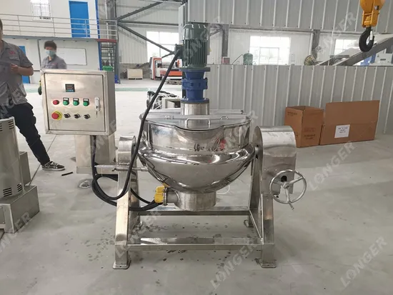 Panela de aço inoxidável de alta pressão a gás industrial 300L